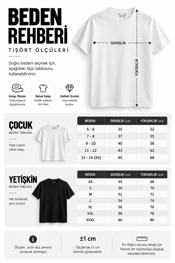 Sweatshirt beden rehberi